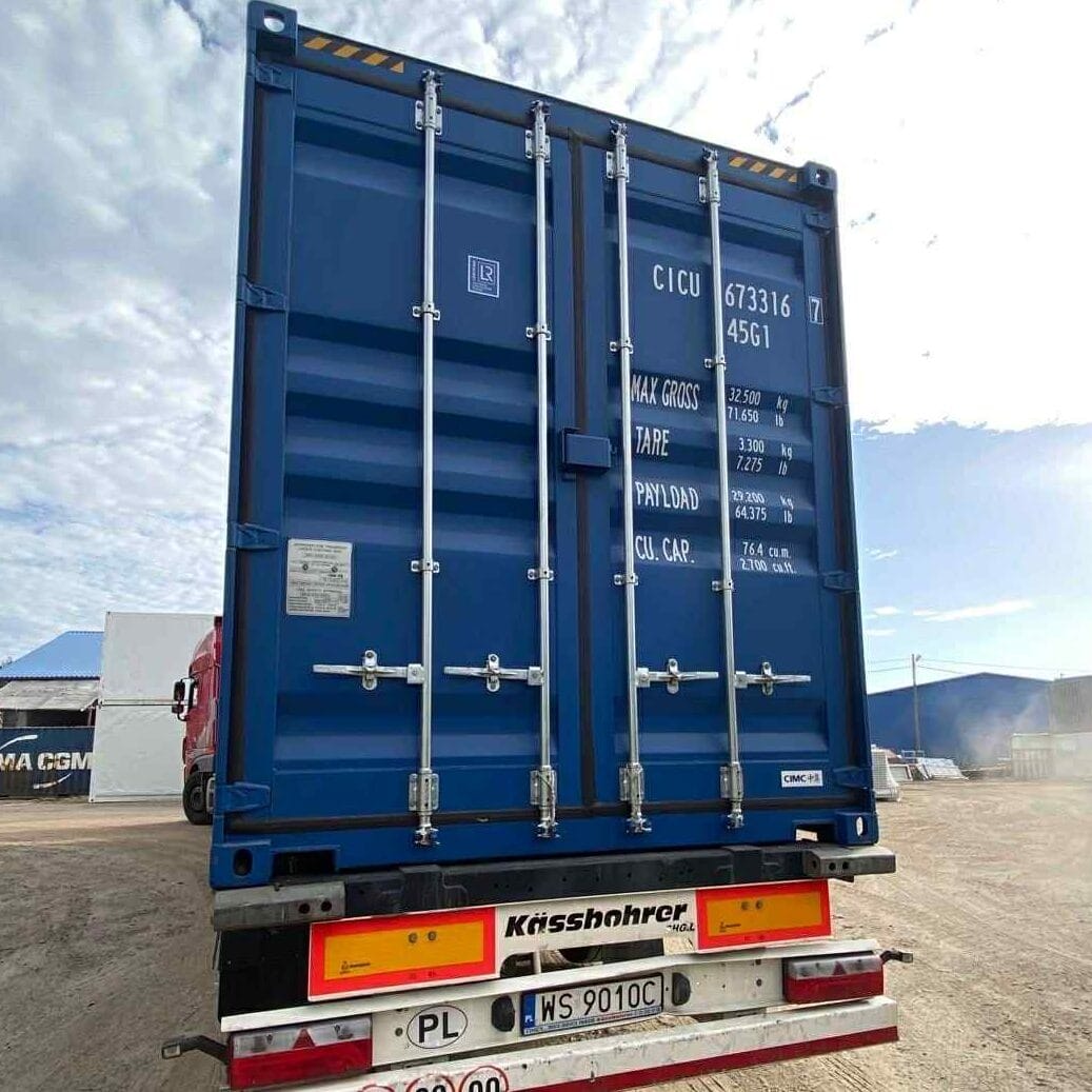 Kontener morski 40’HC 12m one way NIEBIESKI WARSZAWA
