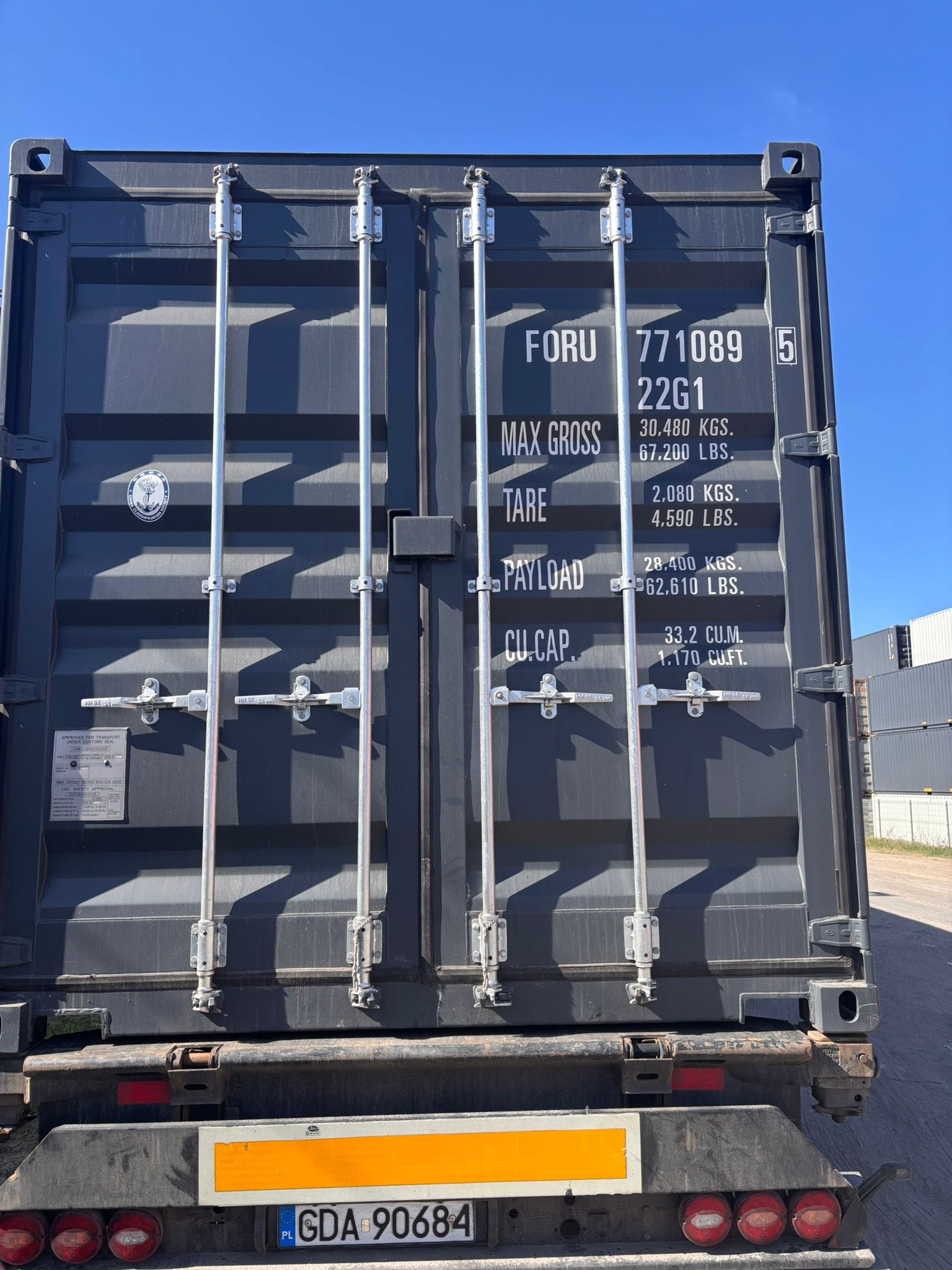 Kontener morski 20’DV 6m one way WARSZAWA – Bild 3